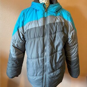 Pacific Trail Teal and Gray Puffer winter coat